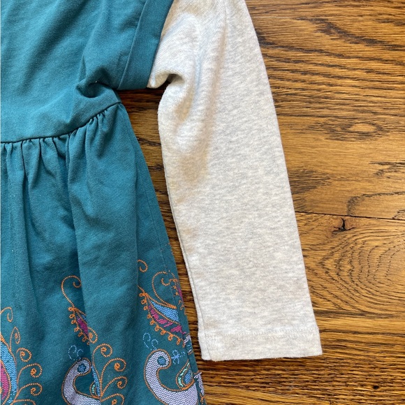 Tea Collection Peacock Print Dress/ Tunic Top - Picture 12 of 15